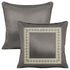 Naomi Grey Silk Cushion