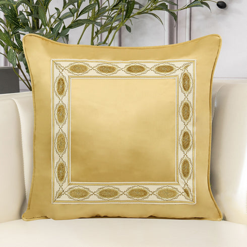 Eliza Gold Silk Cushion