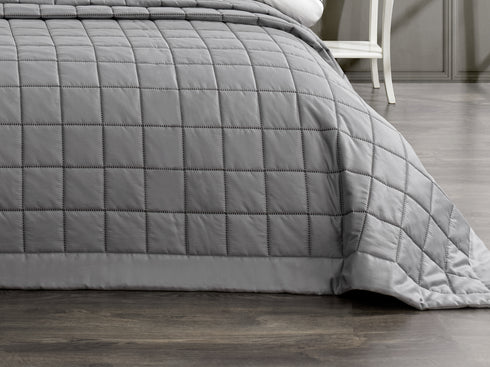 Patrice Grey Bedspread 3 Piece Set