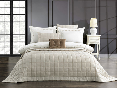Patrice Cream Bedspread 3 Piece Set