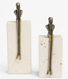 Travertine Thinking Couple