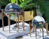 Crystal Ball Brass Decoration Set
