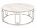 PRE-ORDER Ovada Coffee Table - Stainless Steel & White Marble