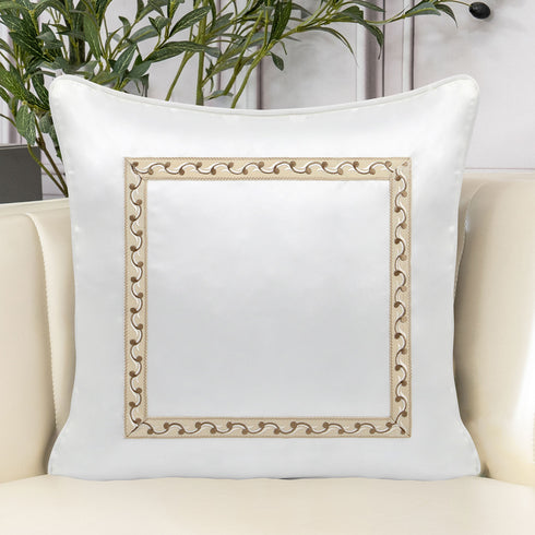 Elsie Pearl Silk Cushion