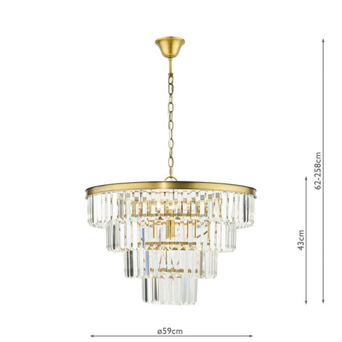 Melody Natural 6 Light Chandelier