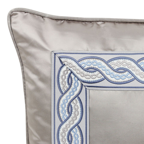 Rosa Grey Silk Cushion