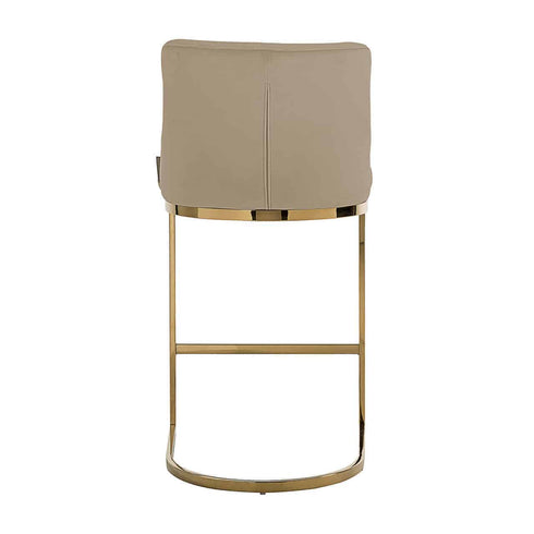 Mia Gold & Khaki Velvet Bar Stool