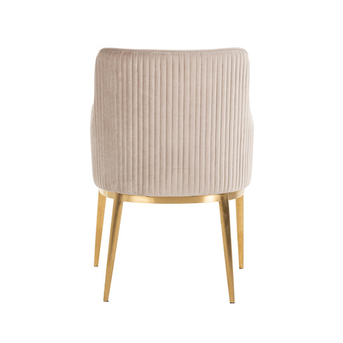 Bloom Taupe Velvet Chair