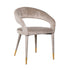 Gina Taupe Velvet Arm Chair