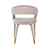 Gina Taupe Velvet Arm Chair