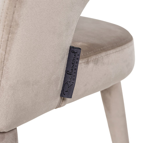 Gina Taupe Velvet Arm Chair