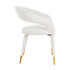 Gina White Bouclé Arm Chair