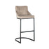 Bolton Quartz & Black Bar Stool