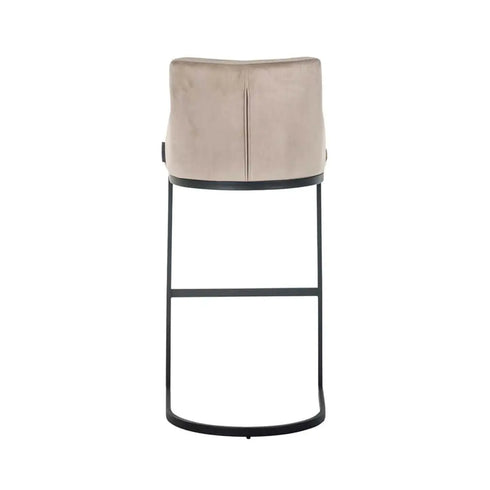 Bolton Quartz & Black Bar Stool