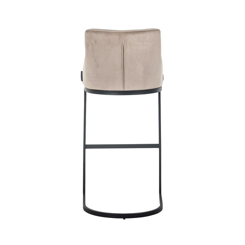Olton Taupe & Black Bar Stool