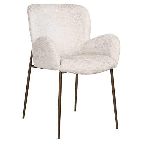 Samba Cream Velvet Arm Chair