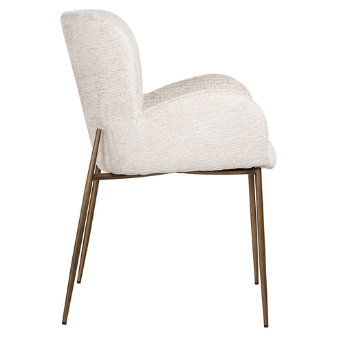 Samba Cream Velvet Arm Chair