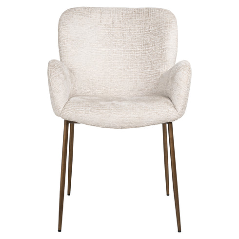 Samba Cream Velvet Arm Chair