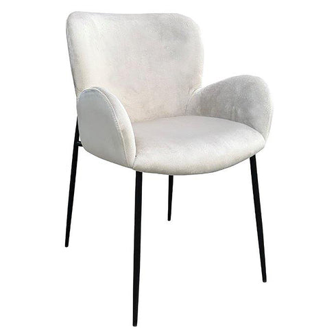 Samba Taupe Velvet Arm Chair