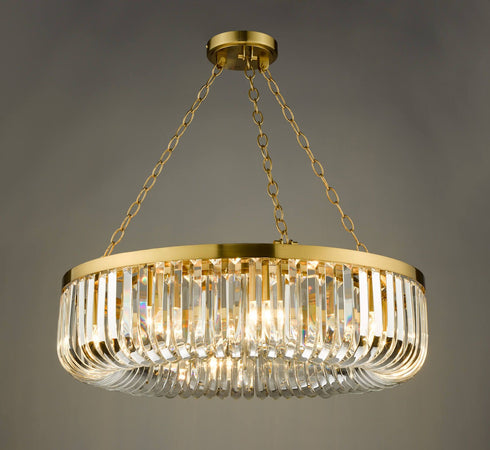 Signature 8 Light Gold Pendant