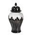 Grey & Black Paint Effect Ginger Jar