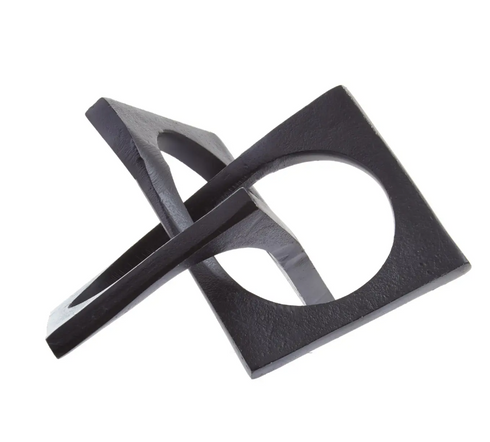 Pluto Black Finish Sculpture