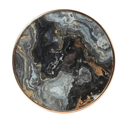 Marble Black Coasters Set of 4