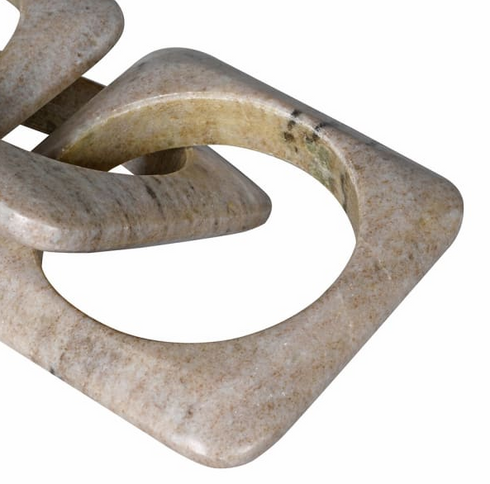 Ivory Marble Link Ornament