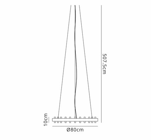 Kade Nickel Band 3 Tier Chandelier