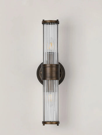 Tulum Bronze 2 Light Full Length Wall Lamp