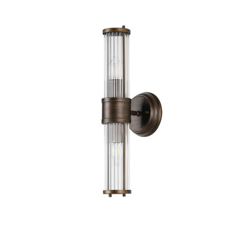 Tulum Bronze 2 Light Full Length Wall Lamp