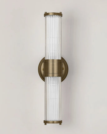 Tulum Antique Brass 2 Light Full Length Wall Lamp