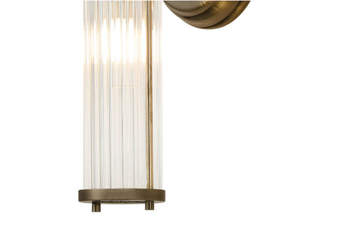 Tulum Antique Brass 2 Light Full Length Wall Lamp