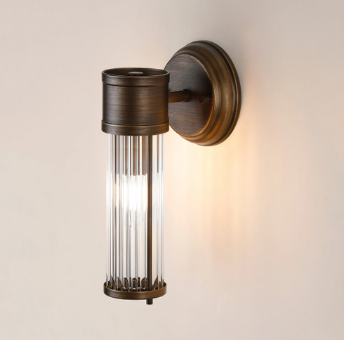 Tulum 1 Light Bronze Wall Lamp