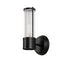Tulum 1 Light Black Wall Lamp