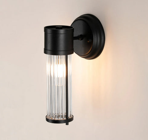Tulum 1 Light Black Wall Lamp