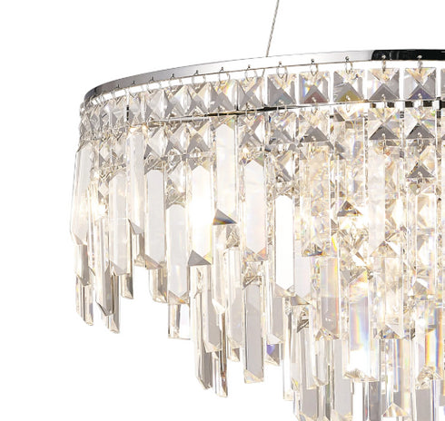 Maddie Chrome & Crystal Chandelier