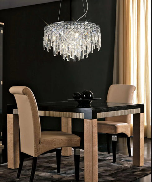 Maddie Chrome & Crystal Chandelier