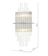Lukas Polished Satin Black Wall Light