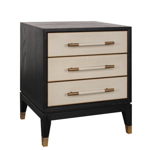 Lucia 3 Drawer Bedside Table