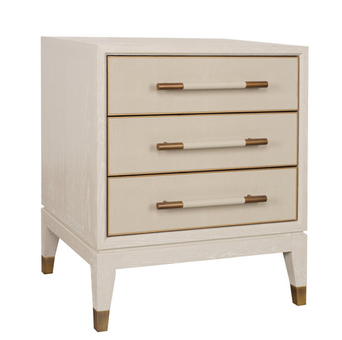 PRE-ORDER Roma 3 Drawer Bedside Table