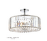 Laura Ashley Fernhurst 4lt Semi Flush Polished Chrome Glass