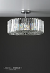Laura Ashley Fernhurst 4lt Semi Flush Polished Chrome Glass