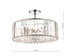 Laura Ashley Fernhurst 4lt Semi Flush Polished Chrome Glass