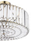 Laura Ashley Fernhurst 4 Light Semi-Flush Crystal and Antique Brass