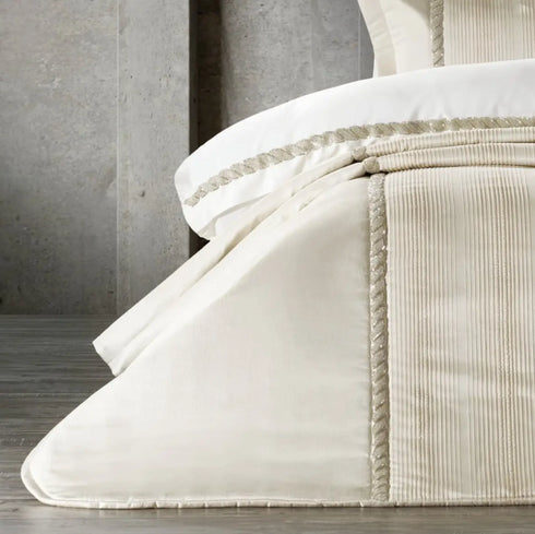 PRE-ORDER Grazia Cream Duvet & Bedpread Set