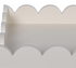 White Scallop Edge Trays - Set of 2