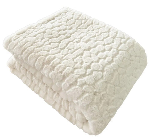 Leo Ivory Throw