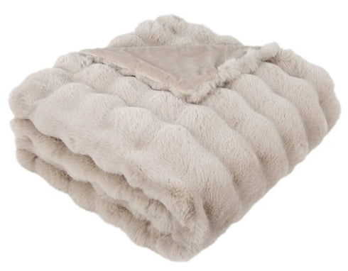 Raffie Beige Throw