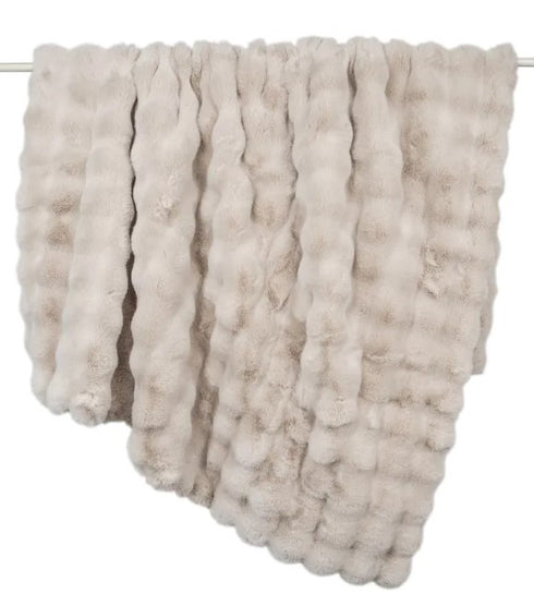 Raffie Beige Throw